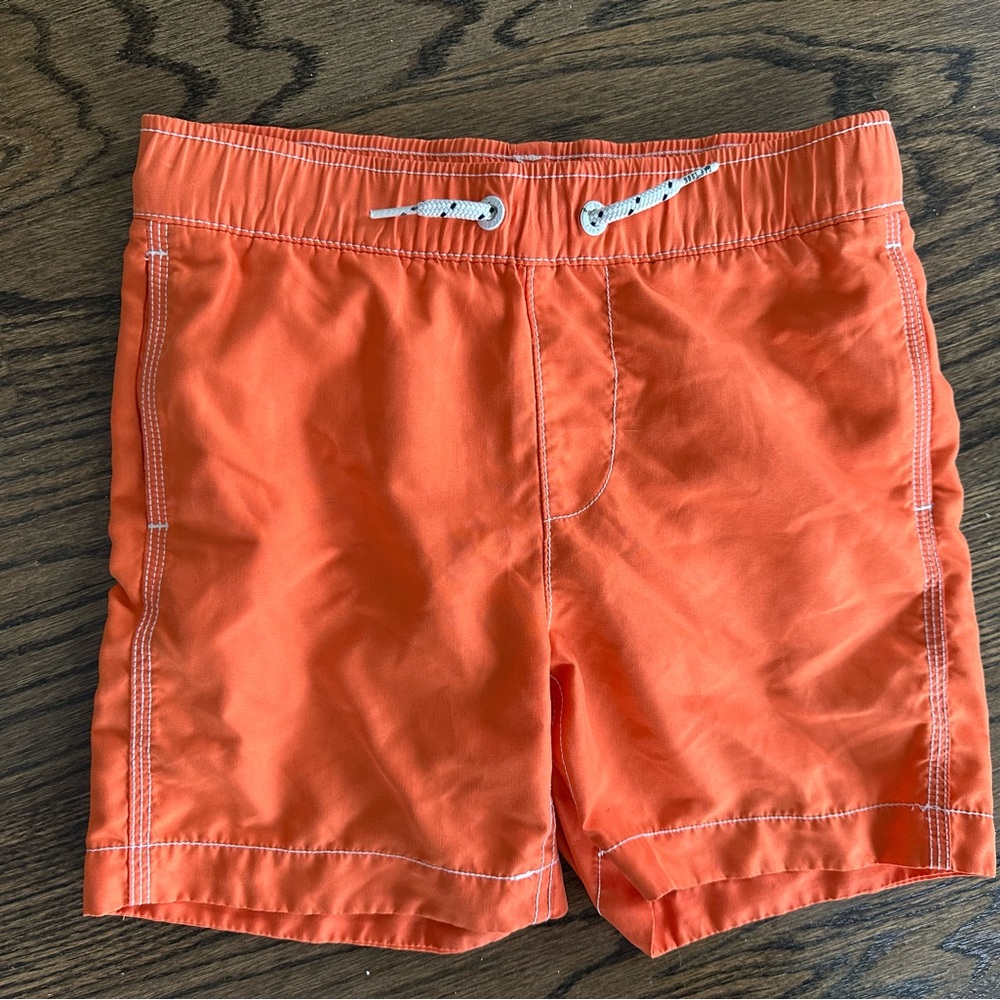 Boys Gap Orange Bathing Suit with Pockets